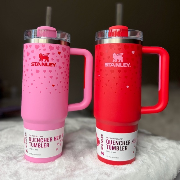 Stanley sweet hearts pink hearts Ruby hearts red hearts Valentine’s Day 30oz SET - Picture 2 of 6